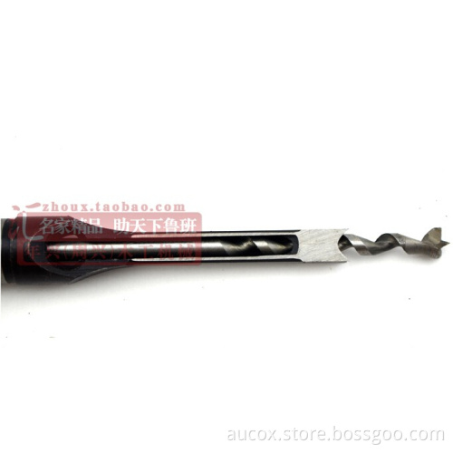 Longshan 5/16'' (8mm) woodworking square auger tools hole drilling electric drill wood drill chisel set